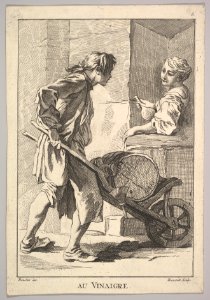 Reverse copy of Au Vinaigre (Vinegar), from Le Cris de Paris (The Cries of Paris), plate 6 MET DP826675