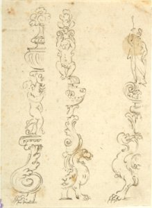Right and Left Halves of Three Candelabras MET DP801982