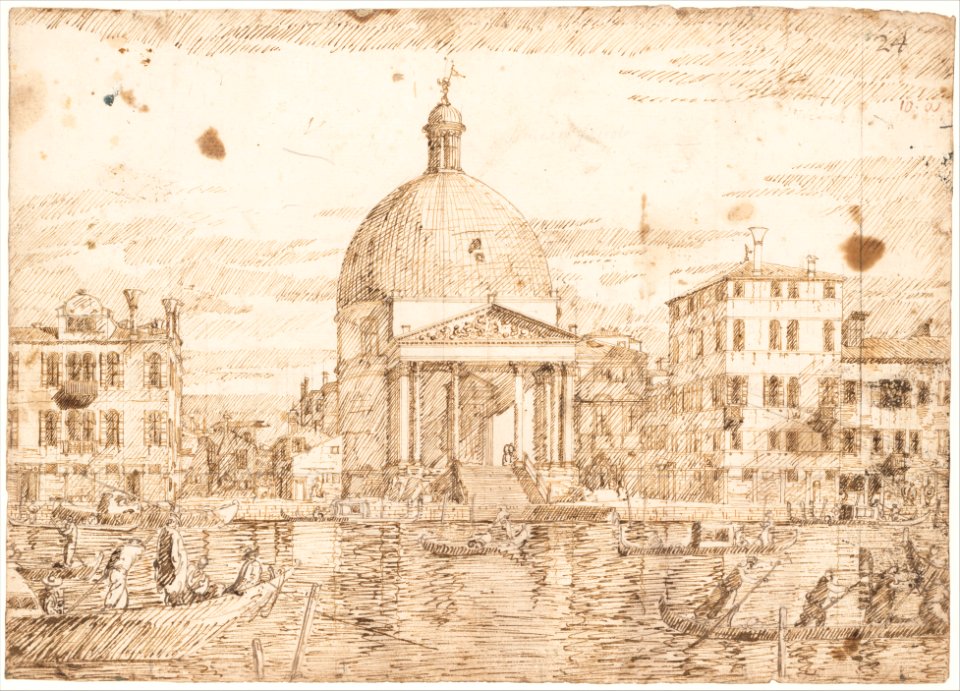 San Simeone Piccolo, Venice, Seen from the Grand Canal MET DP160896
