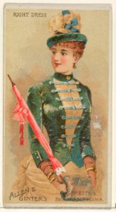Right Dress, from the Parasol Drills series (N18) for Allen & Ginter Cigarettes Brands MET DP834987