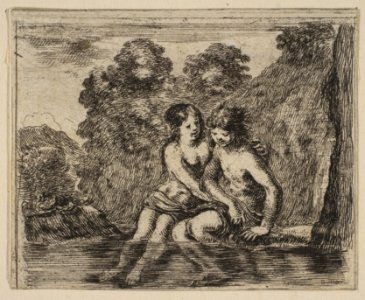 Salmacis and Hermaphrodite, from 'Game of Mythology' (Jeu de la Mythologie) MET DP817642