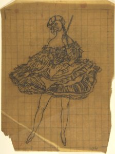 Russian female dancer costume for 'La Fée des Poupées' MET DP804795