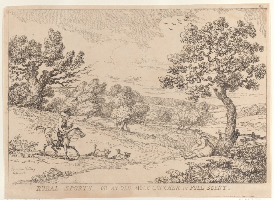 Rural Sports, or an Old Mole Catcher in Full Scent Met DP884795
