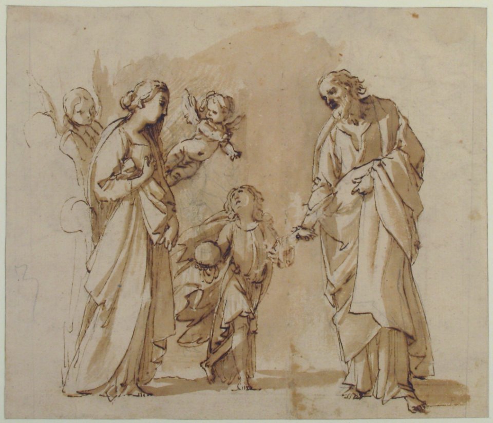 Return of the Holy Family from Egypt (recto); Studies for the Return from Egypt (verso) MET 62.237 RECTO