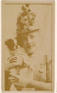 Russell, from the Actresses series (N245) issued by Kinney Brothers to promote Sweet Caporal Cigarettes MET DP859483