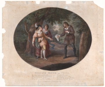 Rosalind, Oliver and Celia (Shakespeare, As You Like It, Act 4, Scene 6) MET DP859431