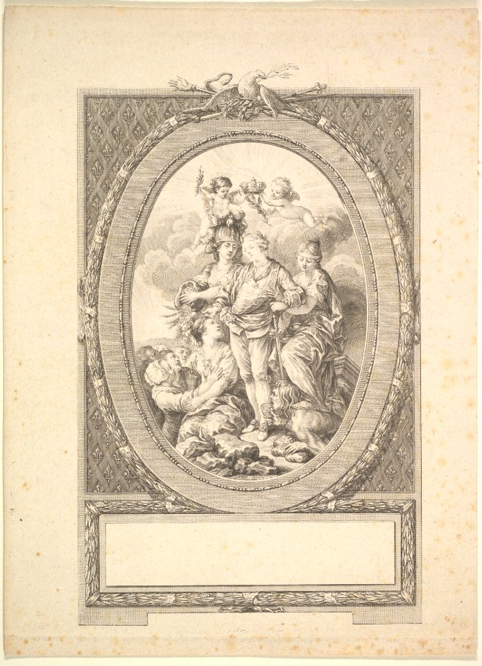 Reverse Copy of Allegory of Louis XVI on the Occasion of his Accession to the Throne of France in 1774 MET DP828997