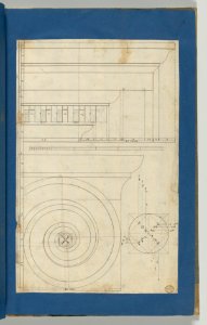 Rule for Drawing the Spiral Lines of the Volute of the Ionic Order, in Chippendale Drawings, Vol. I MET DP-14278-006