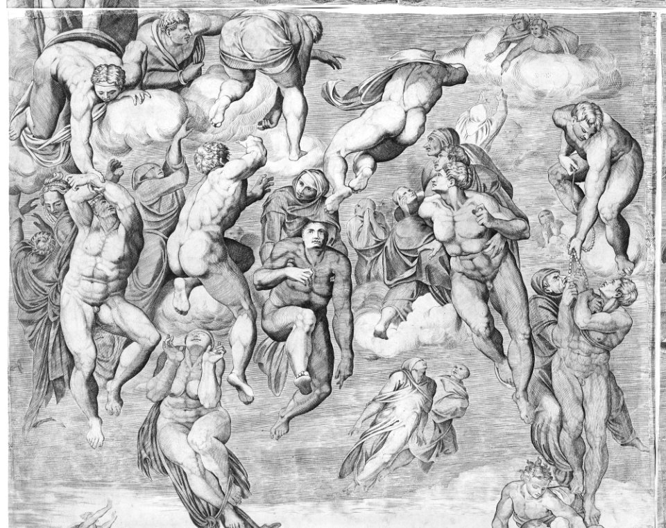 Resurrection of the Dead (lower left section of the Last Judgment) MET MM55712