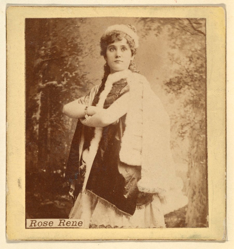 Rose Rene, from the Actresses series (N246), Type 2, issued by Kinney Brothers to promote Sporting Extra Cigarettes MET DP860086