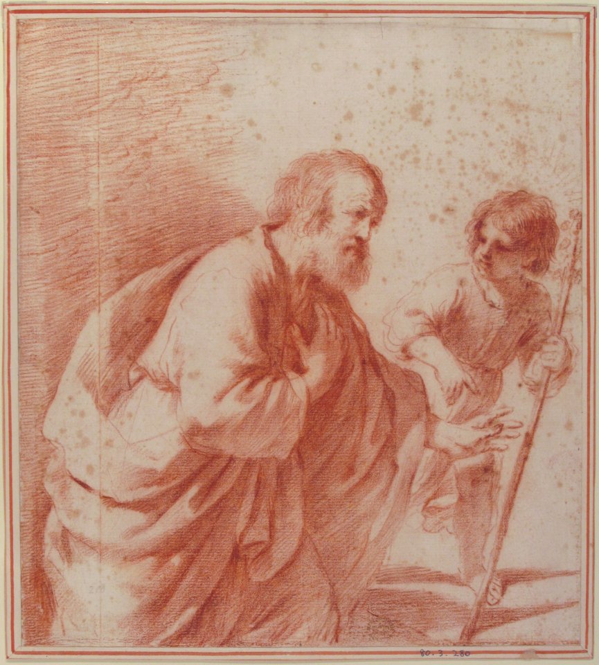 Saint Joseph Seen with his Flowering Staff, which is Held by the Christ Child MET 80.3.280