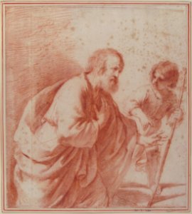 Saint Joseph Seen with his Flowering Staff, which is Held by the Christ Child MET 80.3.280