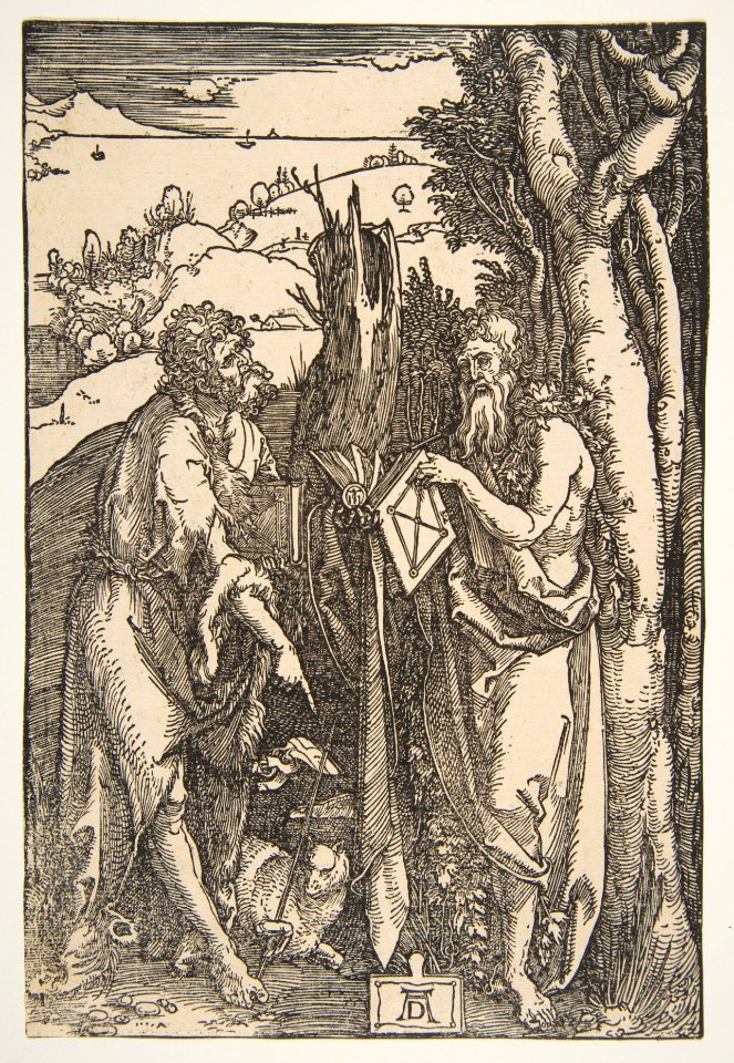 Saint John the Baptist and Saint Onuphrius MET DP816416