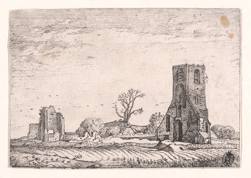 Ruins of the Chapel of Eykenduyen, near the Hague, from Verscheyden Landtschapjes (Various Landscapes), Plate 10 MET DP871793