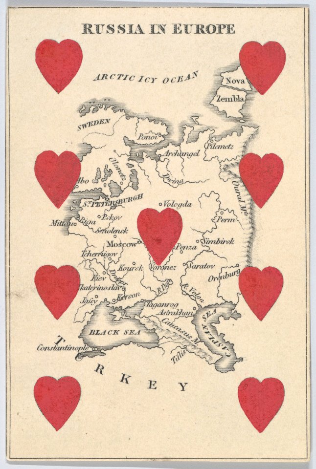 Russia in Europe from Court Game of Geography MET DP862889