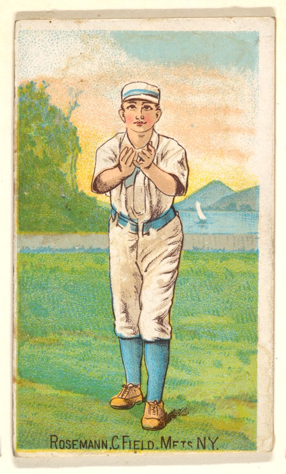 Rosemann, Center Field, Mets, New York, from the Gold Coin series (N284) for Gold Coin Chewing Tobacco MET DP824770