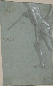 Saint Jerome (recto); Soldier with a Spear (verso) MET DP808279