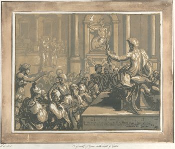 Saint John the Evangelist preaching in a temple Met DP885861