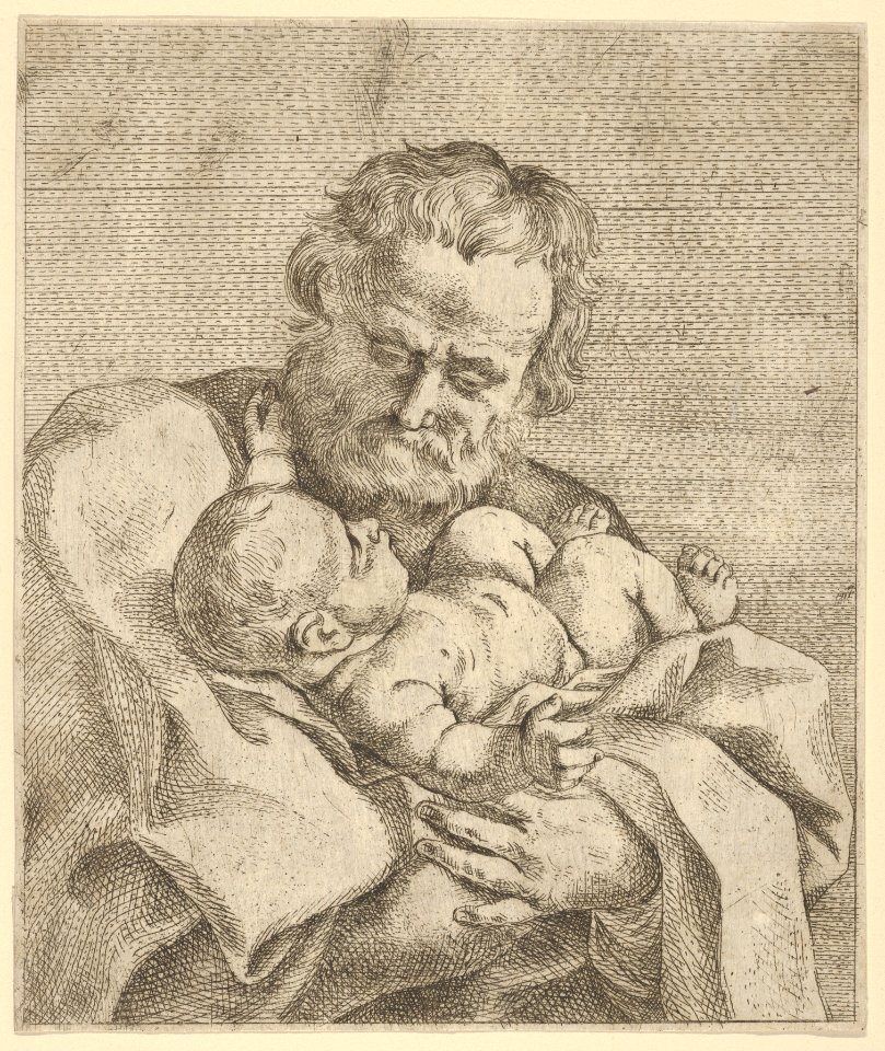 Saint Joseph holding the infant Christ, after Reni MET DP837916