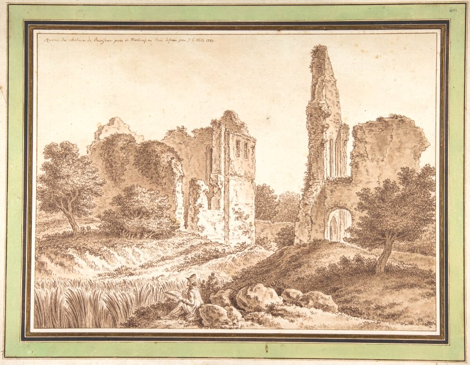 Ruins of the Château of Becoiseau, near Mortcerf (seine-et-Marne) MET DP804174
