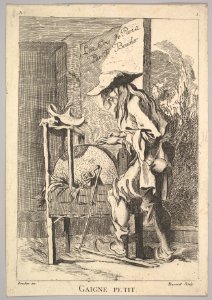 Reverse copy of the Frontispiece- Gaigne Petit, from Le Cris de Paris (The Cries of Paris), plate 1 MET DP826672