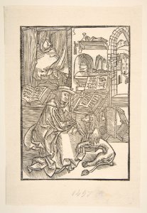 Saint Jerome exctracting a Thorn from the Lion's Foot (copy) MET DP816414