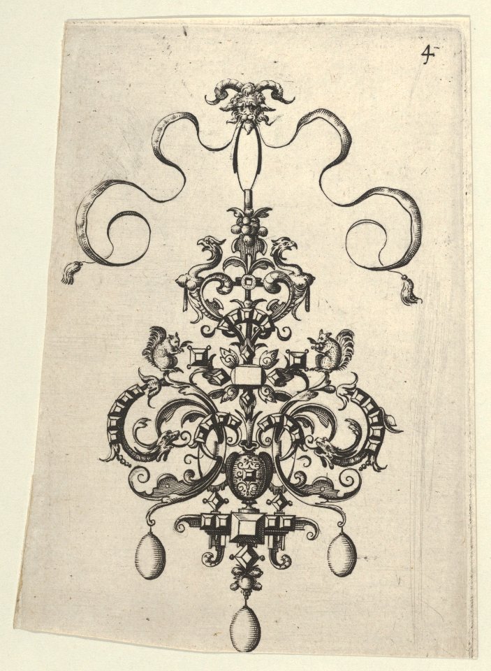 Reverse Copy of Design for a Pendant, from Ars His Myronis Nobilis Effingitus Pagellulis MET DP837145
