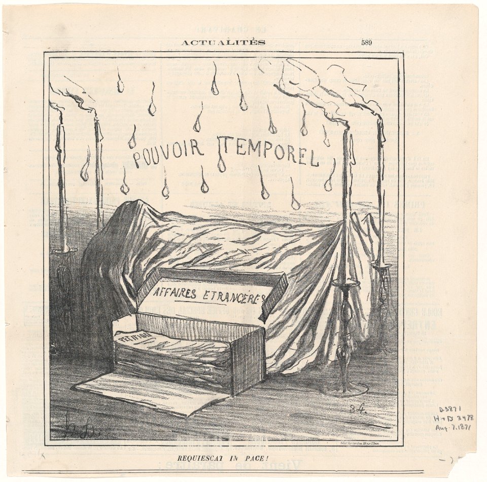 Rest in peace!, from 'News of the day,' published in Le Charivari, August 7, 1871 MET DP877924