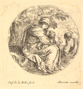 Rest on the Flight into Egypt, a round composition MET DP829719