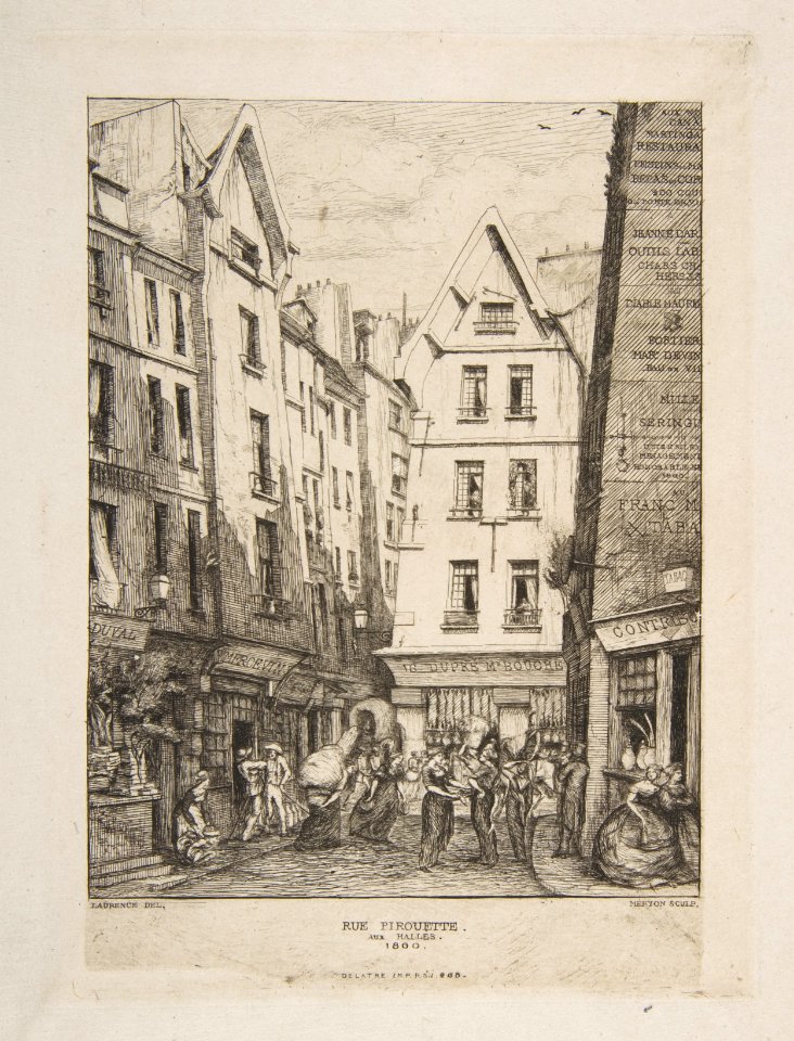 Rue Pirouette aux Halles (Rue Pirouette aux Halles, Paris, after Laurence) MET DP813218