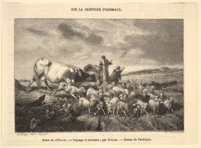 Salon de 1850-51; Paysage et Animaux, par Troyon MET DP822393
