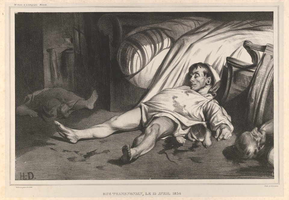 Rue Transnonain, le 15 Avril, 1834, Plate 24 of l'Association mensuelle MET DP835611