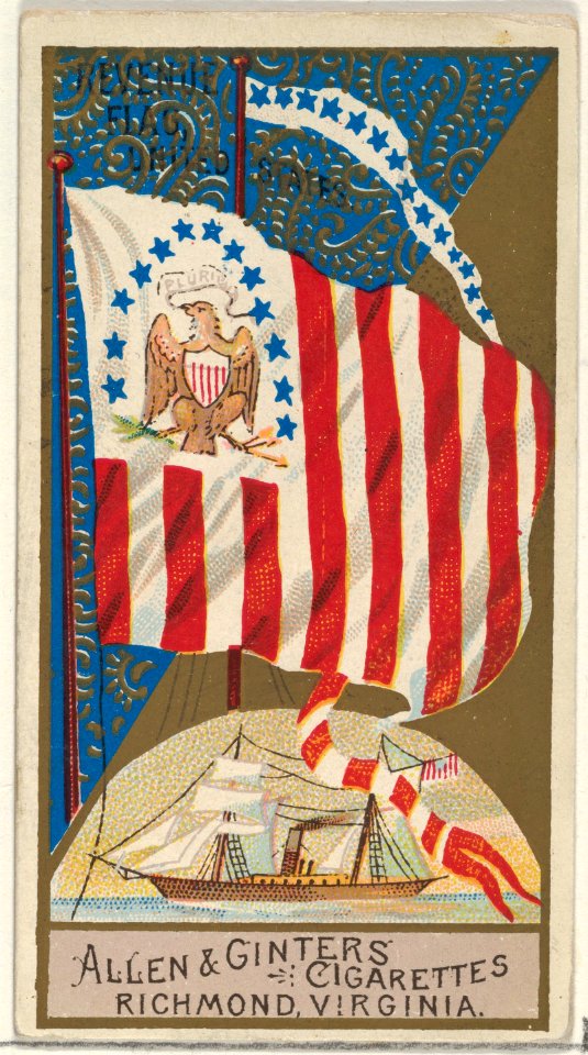 Revenue Flag, United States, from the Naval Flags series (N17) for Allen & Ginter Cigarettes Brands MET DP834948