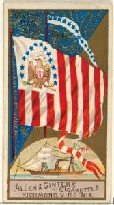 Revenue Flag, United States, from the Naval Flags series (N17) for Allen & Ginter Cigarettes Brands MET DP834948