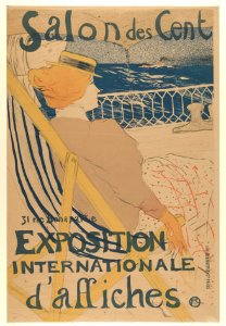 Salon des Cent- Exposition Internationale d'affiches MET DP835932. Free illustration for personal and commercial use.