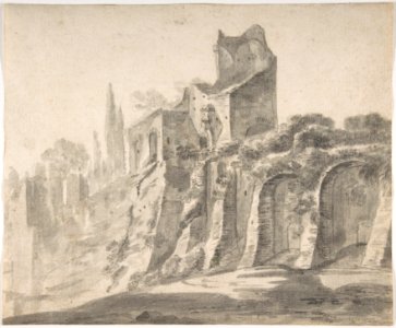Ruins on the Palatine in Rome MET DP803395