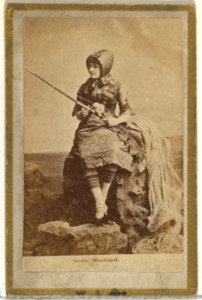 Sadie Martinot, from the Actresses and Celebrities series (N60, Type 2) promoting Little Beauties Cigarettes for Allen & Ginter brand tobacco products MET DP839483