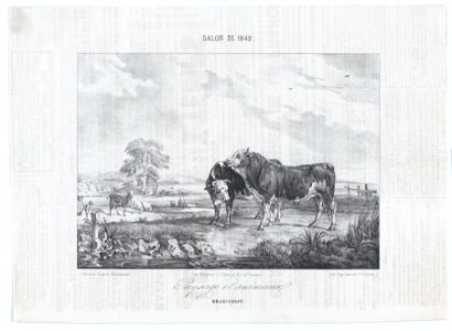 Salon of 1842- Landscape with Animals MET DP877062