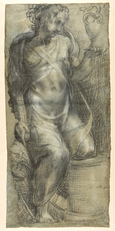 Saint John the Evangelist (recto; Cartoon for a Fresco); Saint Mark (verso; Cartoon for a Fresco). MET DP812357