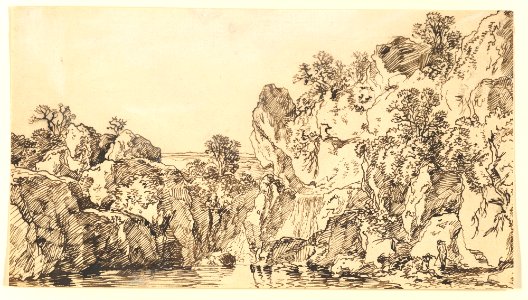 Rocky Landscape with a Lake MET DP821572