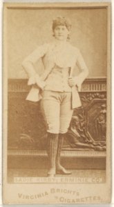 Sadie Kirby, Erminie Co., from the Actors and Actresses series (N45, Type 1) for Virginia Brights Cigarettes MET DP830467