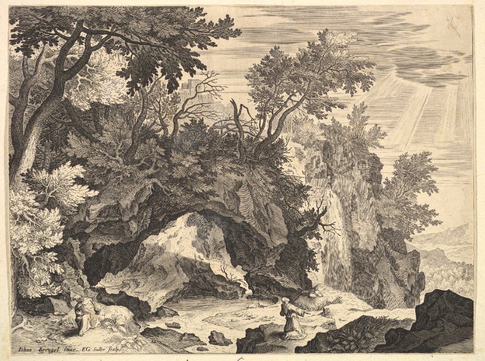 Rocky Landscape with the Stigmatisation of Saint Francis MET DP825796