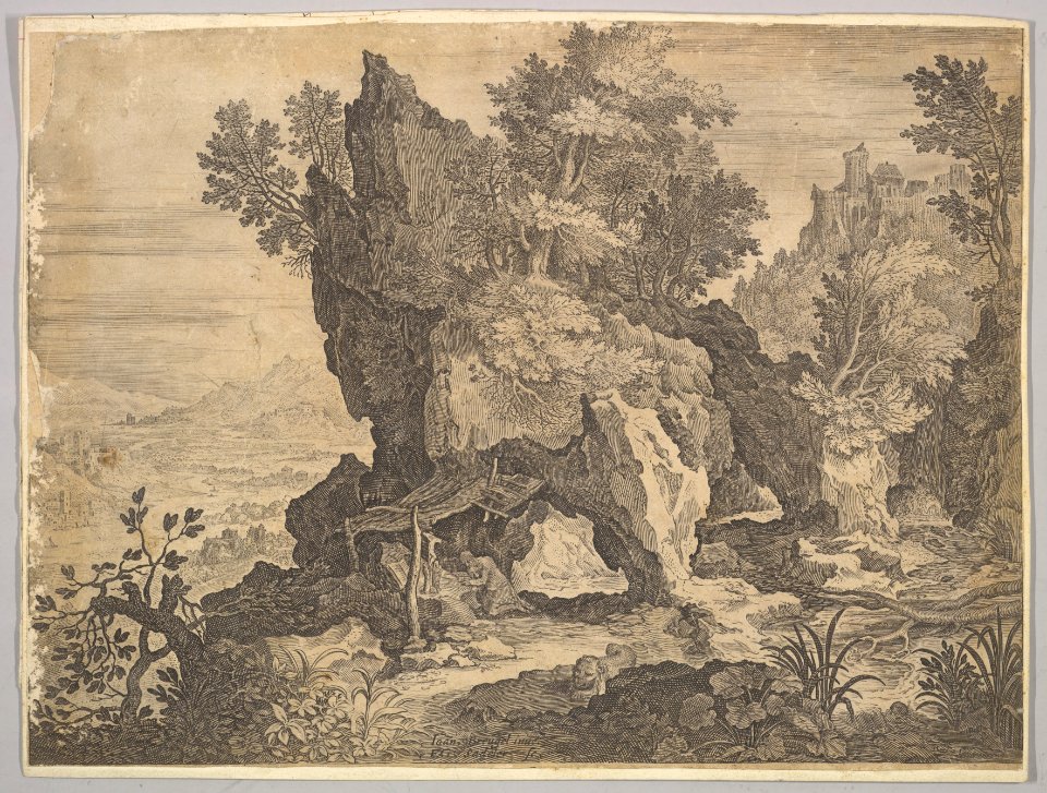 Rocky Landscape with St. Jerome MET DP825793