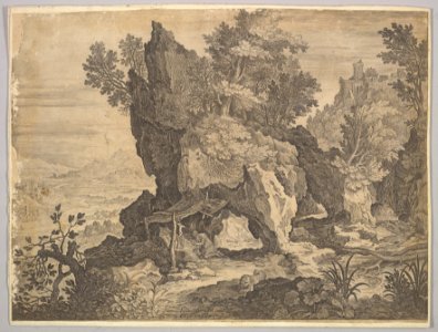 Rocky Landscape with St. Jerome MET DP825793