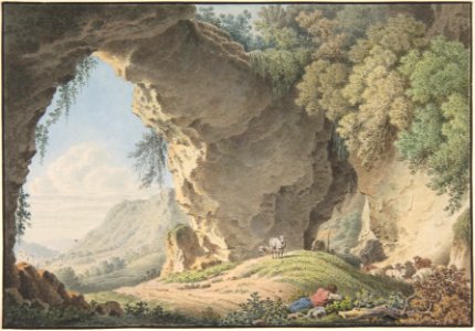 Rocky Landscape with Sleeping Shepherd MET DP803723