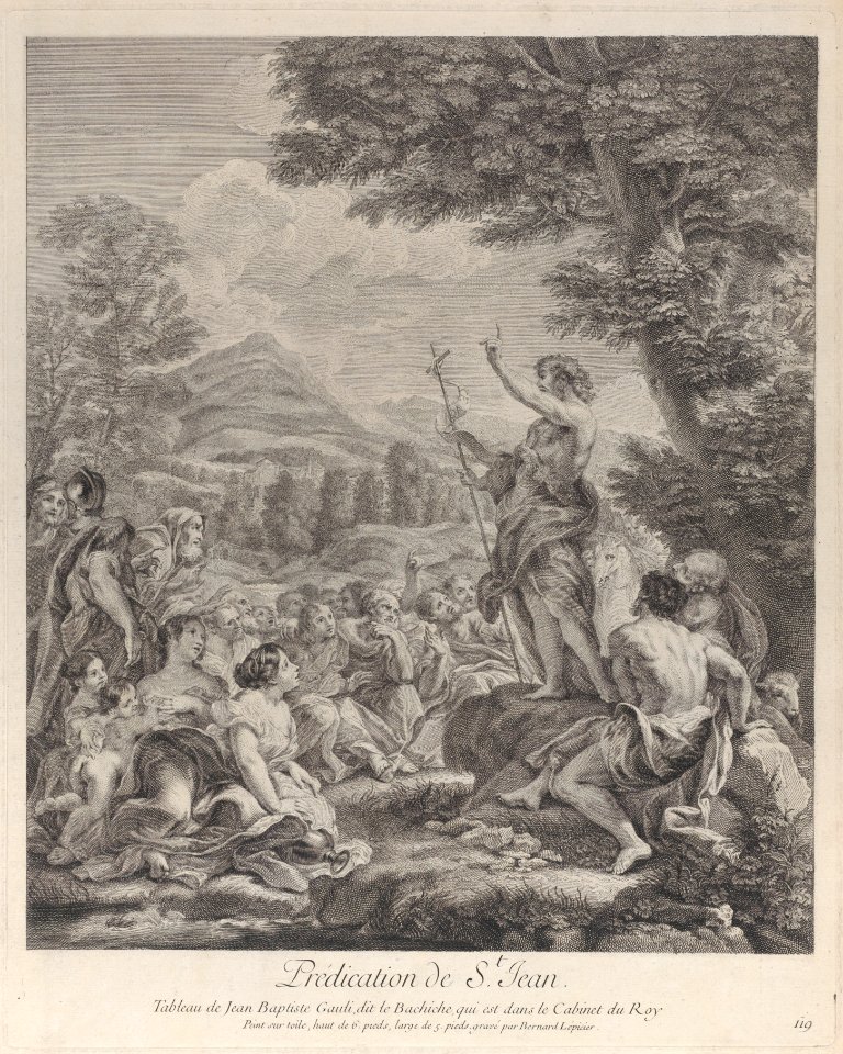 Saint John the Baptist preaching to a crowd Met DP885640