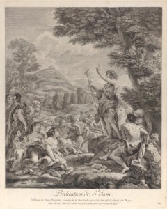 Saint John the Baptist preaching to a crowd Met DP885640