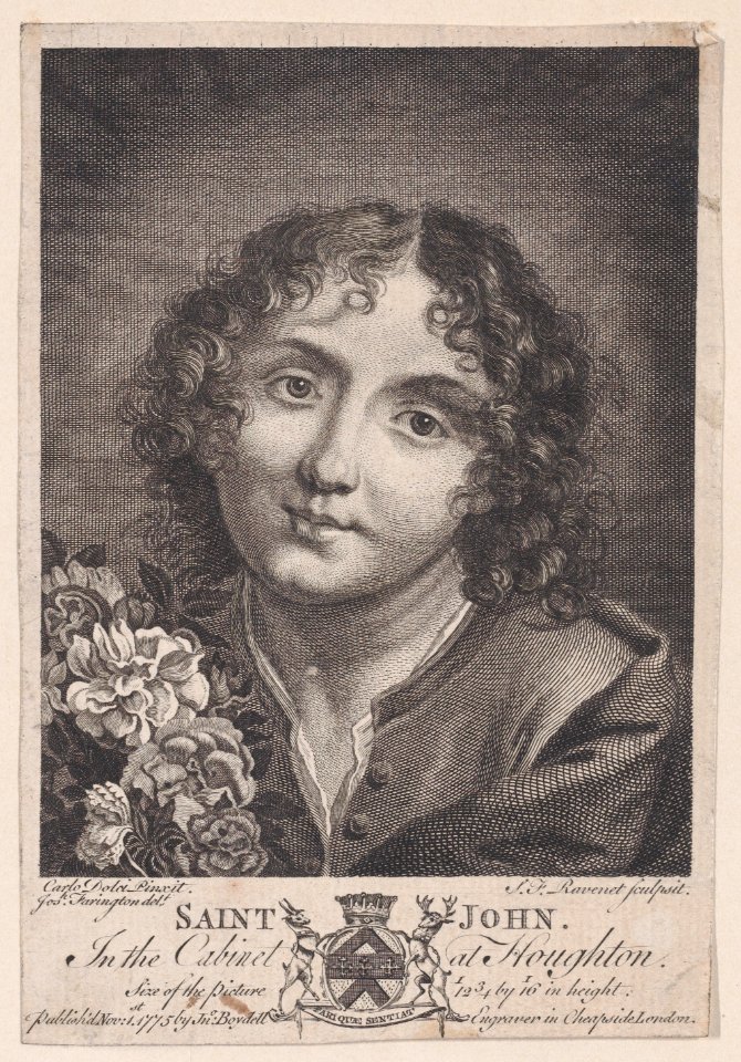 Saint John the Baptist with flowers Met DP889738