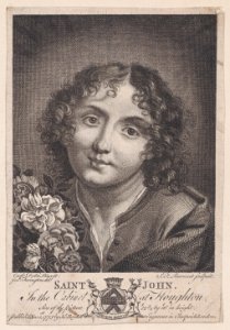 Saint John the Baptist with flowers Met DP889738