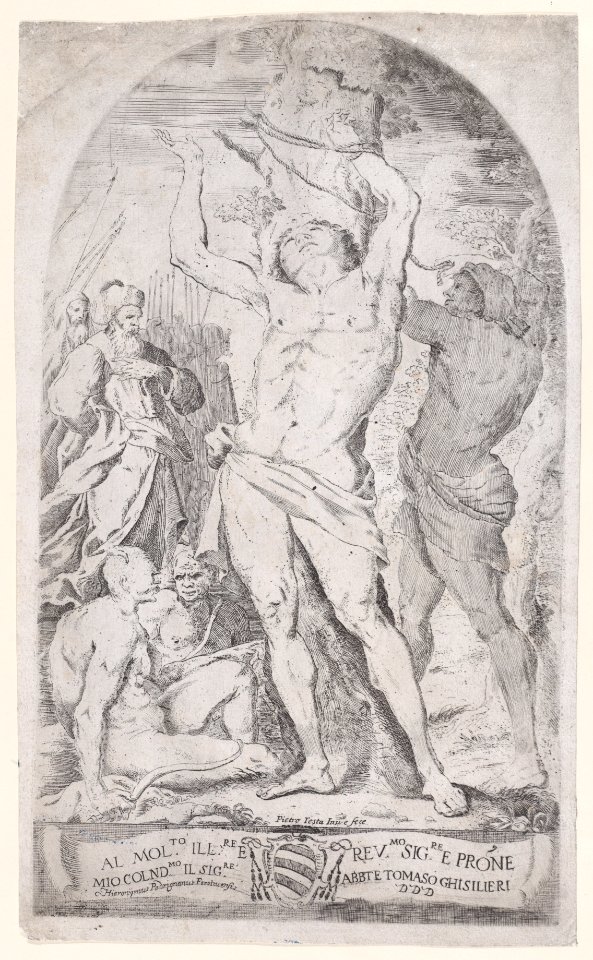 Saint Sebastian being tied to a tree Met DP888788